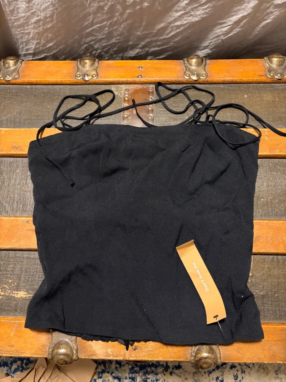 Black Strappy Women’s Tube Top - Classic Summer Staple